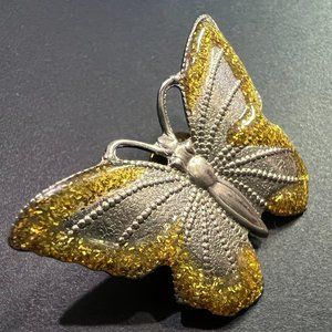 Gold Butterfly Pin